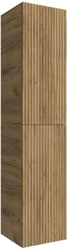 Muebles Raya kolomkast ribbelfront 160cm warm eiken