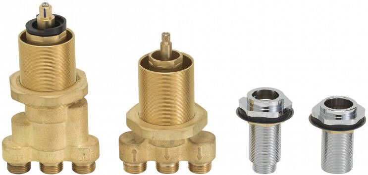 Mueller 4 gats inbouwdeel badrand thermostaat