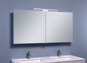 Mueller Basic aluminium spiegelkast 120 met LED verlichting