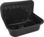 Mueller Black uitstortgootsteen met afvoerstop zwart glans 50x33x37cm - Thumbnail 1