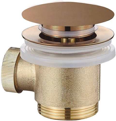 Mueller Bronzo losse clickwaste voor vrijstaand bad geborsteld brons