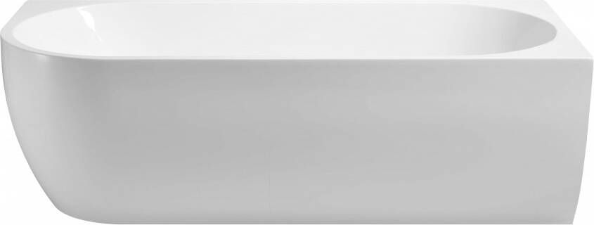 Mueller Corner half vrijstaand ligbad glans wit rechts 180x80cm