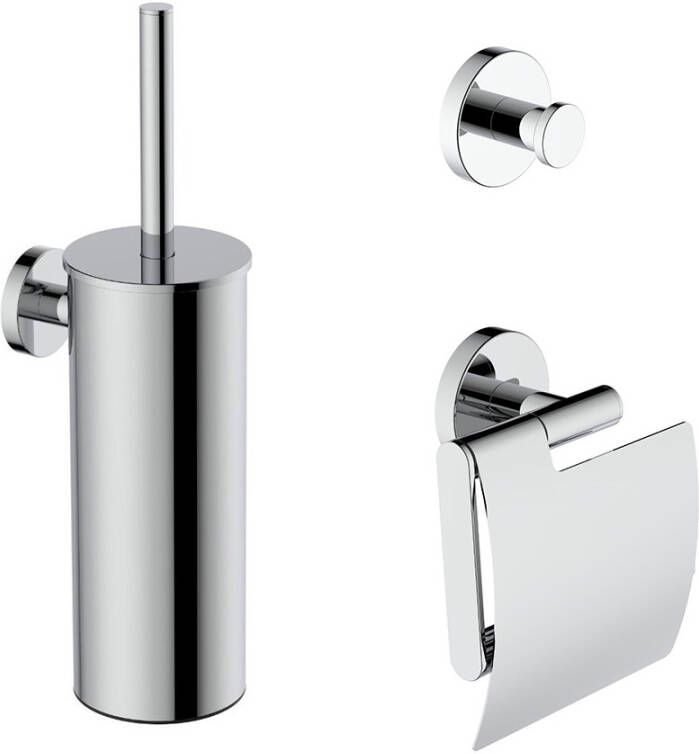 Mueller Hilton toiletaccessoiresset chroom