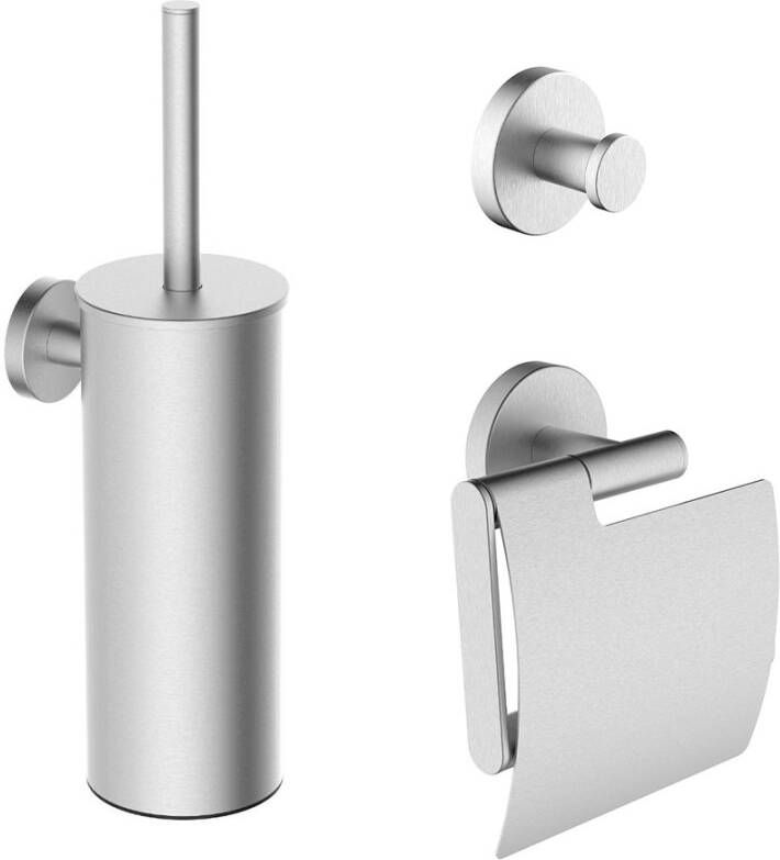 Mueller Hilton toiletaccessoiresset RVS