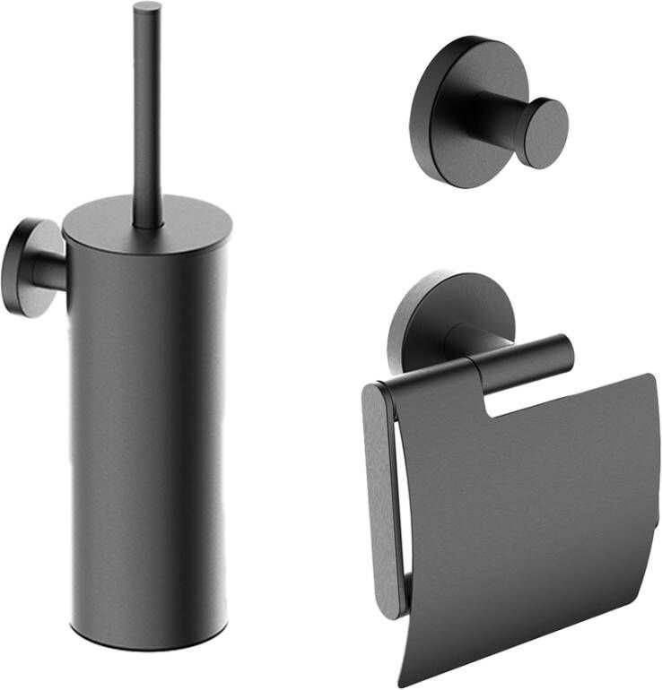 Mueller Hilton toiletaccessoiresset verouderd ijzer gunmetal