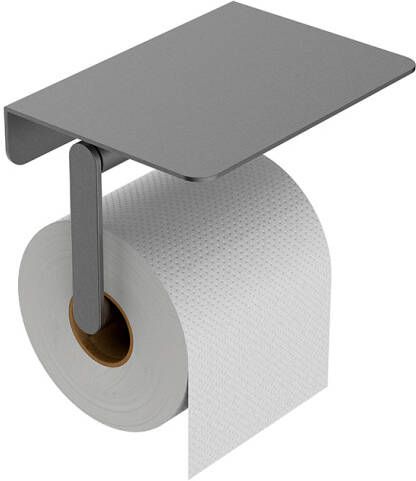 Mueller Hilton toiletrolhouder met planchet gunmetal