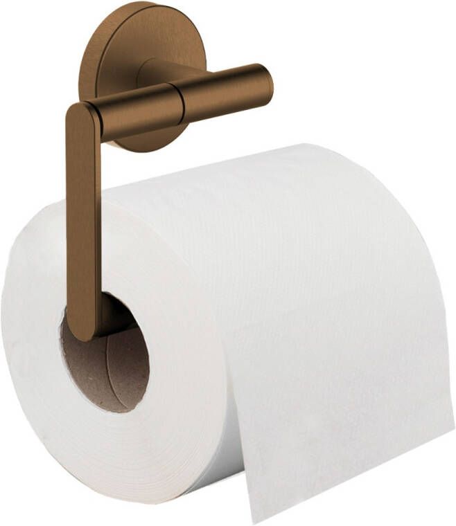 Mueller Hilton toiletrolhouder zonder klep geborsteld brons
