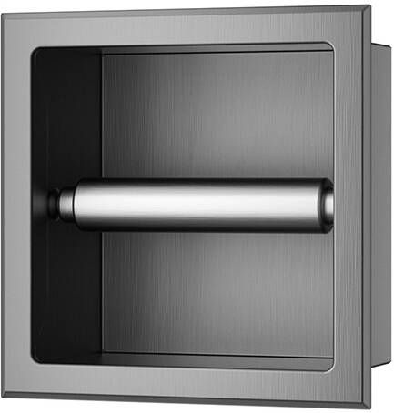 Mueller Mokri inbouw toiletrolhouder zonder klep gunmetal