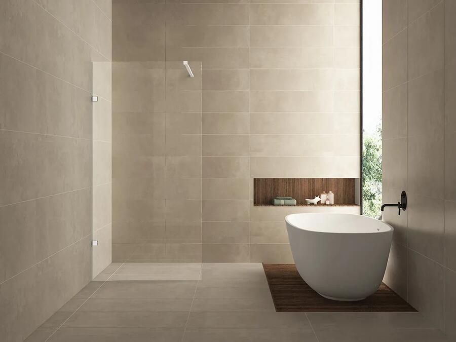 Mueller Bela profielloze inloopdouche 100cm wit mat