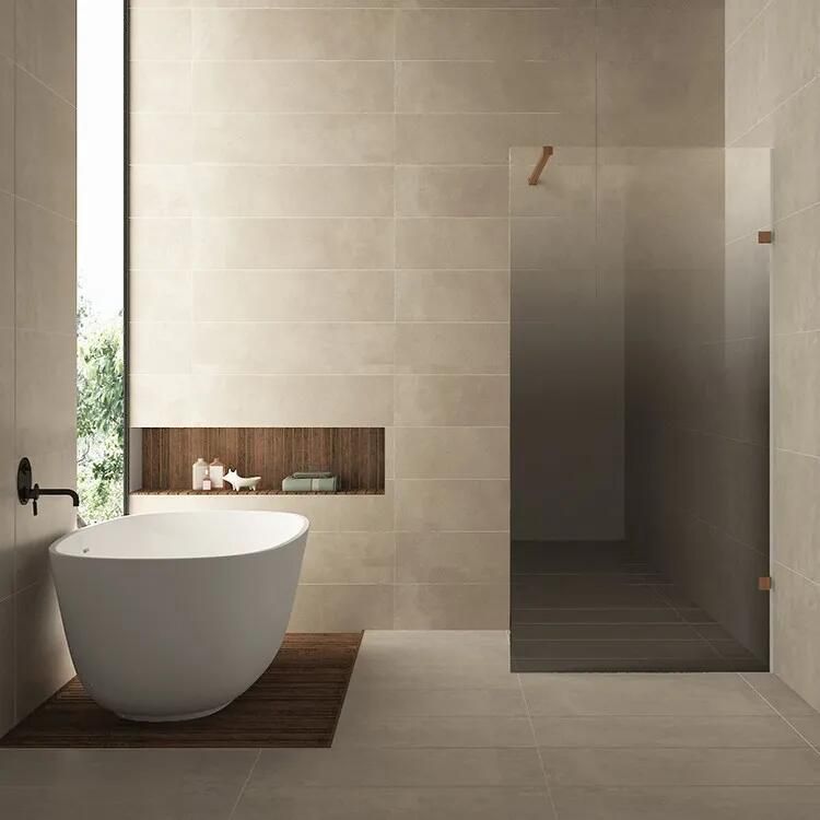 Mueller Bronzo profielloze inloopdouche rechts 100cm met spiegelrook naar helder glas brons geborsteld