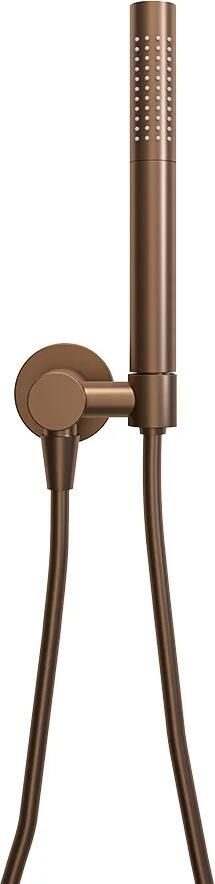 Mueller Bronzo staafhanddoucheset met wandaansluitbocht brons geborsteld