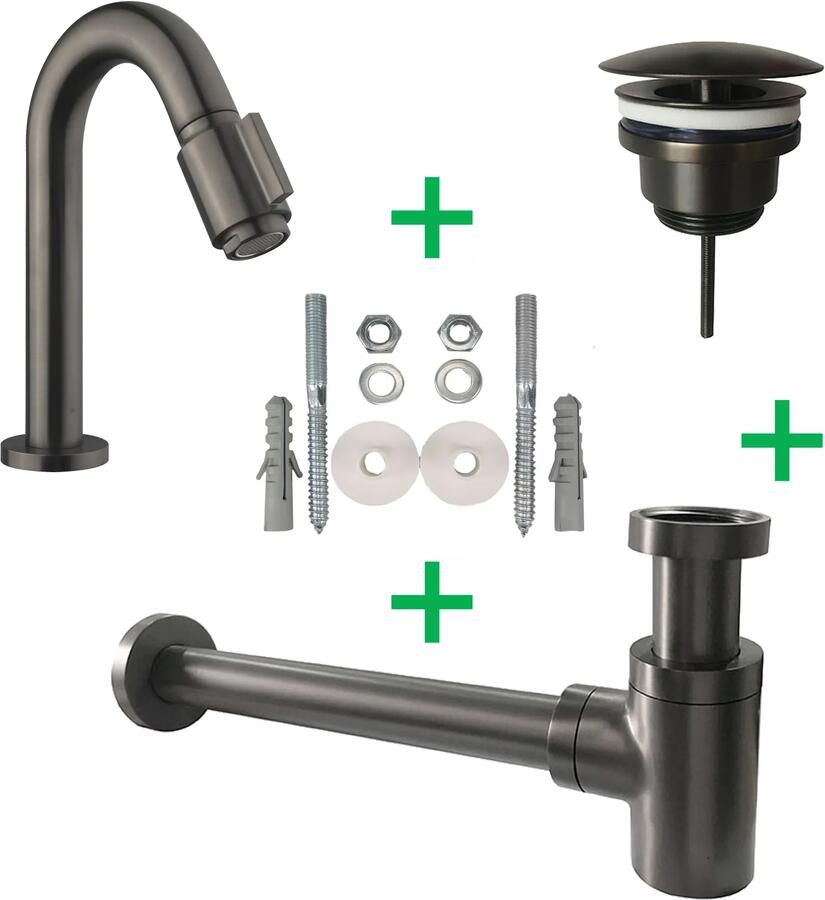 Mueller Ferro fonteinkraanset gunmetal