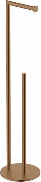 Mueller Hilton toiletrolhouder met reserverolhouder brons geborsteld