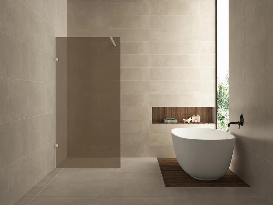 Mueller Lest glasplaat 120cm bronsglas