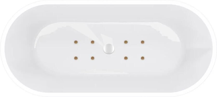 Mueller Monica bubbelbad 178x80cm elektronisch met 8 aerojets goud