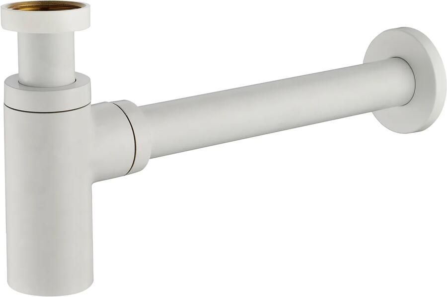 Mueller Pip luxe sifon 5 4+muurbuis+Rozet wit mat