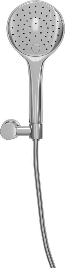 Mueller Round handdoucheset 3 standen met wandhouder chroom