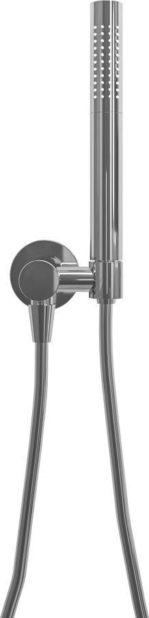 Mueller Round staafhanddoucheset met wandaansluitbocht chroom