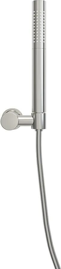 Mueller Round staafhanddoucheset met wandhouder RVS