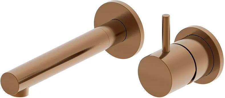 Mueller Stylo inbouw wastafelkraan 16cm uitloop brons geborsteld