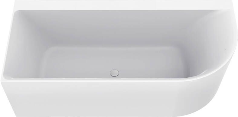 Mueller Relax hoekbad links 170x75cm met waste glans wit