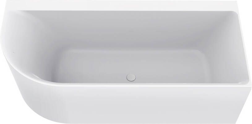 Mueller Relax hoekbad rechts 180x80cm met waste mat wit