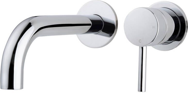 Mueller Round inbouw wastafelkraan met Coolstart chroom