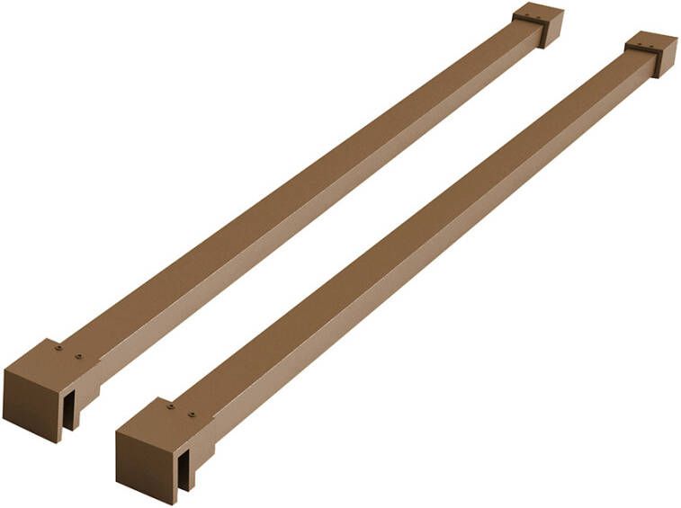 Mueller Slimline set van 2 stabilisatiestangen 120cm geborsteld brons
