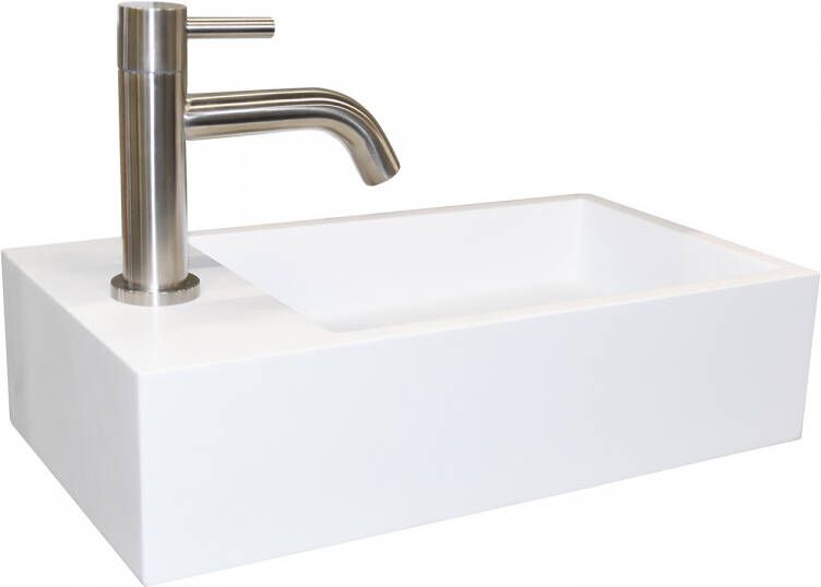 Mueller solid surface fontein links 40x22x10cm