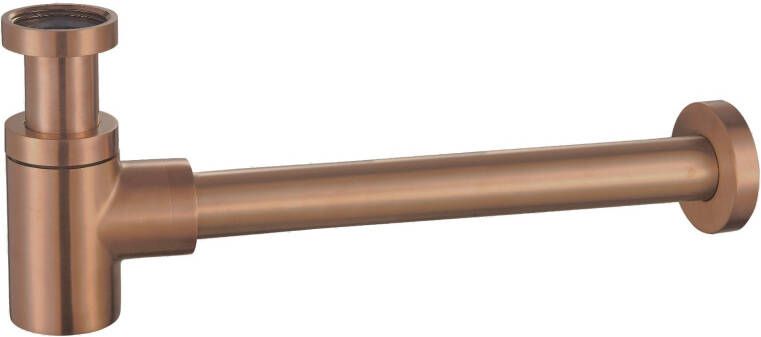 Mueller Bronzo Luxe sifon laag 11 4" brons geborsteld