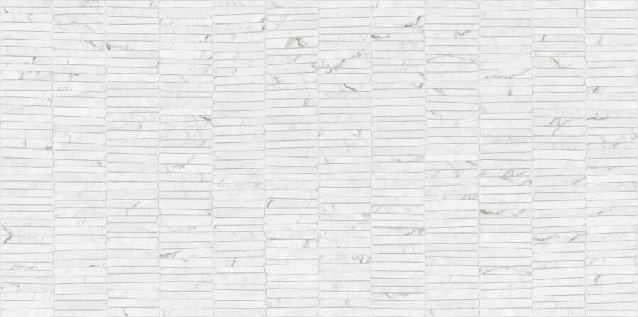 Navale Lasalle wandtegel 60x120cm wit marmer glans gerectificeerd