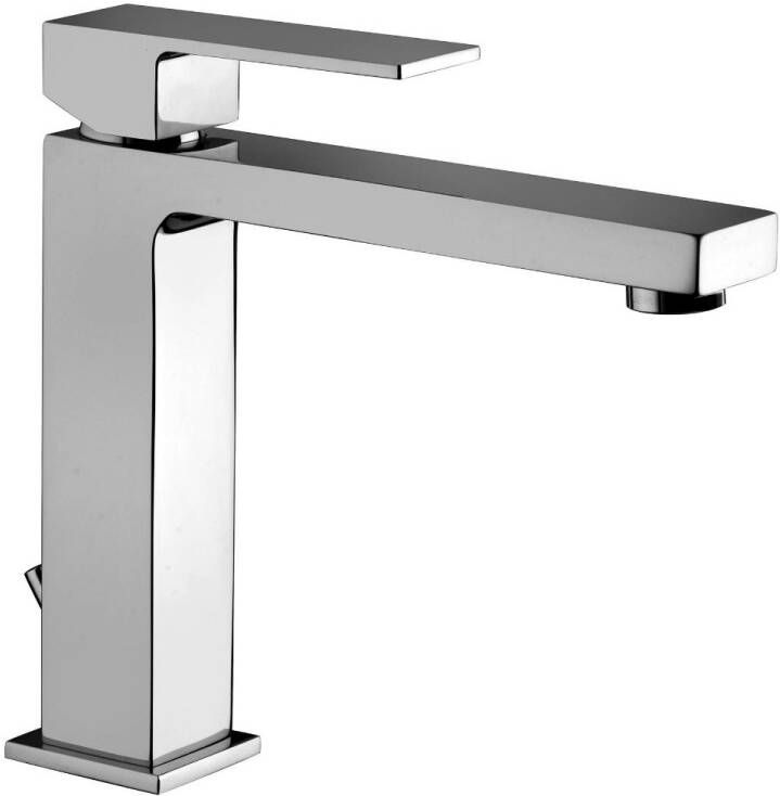 Paffoni Elle half verhoogde wastafelmengkraan met afvoerplug chroom
