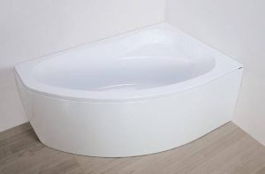 Plazan Ekoplus badkuip met paneel 145x95cm wit rechts inclusief potenset