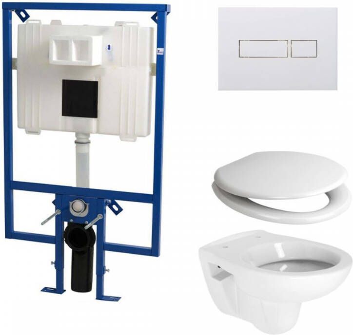 Plieger Flair Compact toiletset met Compact toilet en softclose zitting