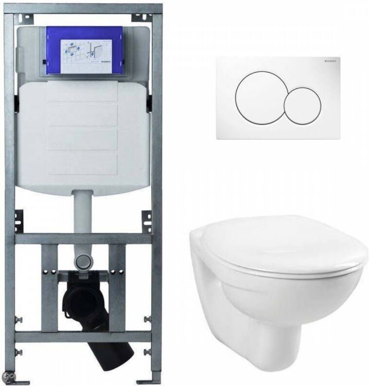 Plieger Isar toiletset met Basic toilet en standaard zitting