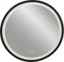 Plieger Nero Round spiegel rond LED met touch 60cm met zwarte lijst 1187006 - Thumbnail 2