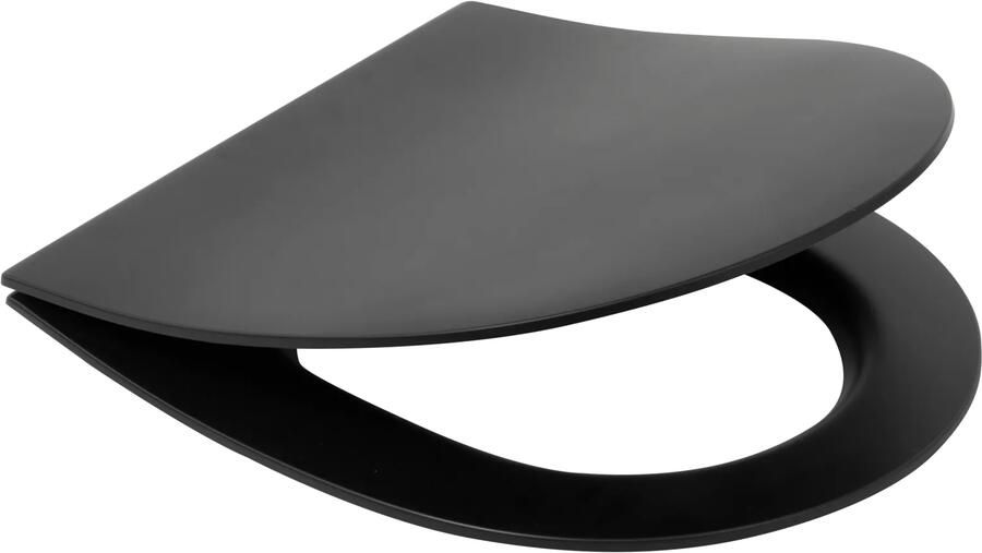 Plieger Kansas softclose toiletzitting met quick release zwart mat