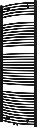 Plieger Palermo NXT gebogen radiator midden-onder 60x177.5cm donkergrijs structuur