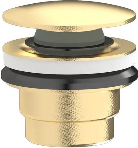 Plieger Roma 2 in 1 design afvoerplug goud geborsteld