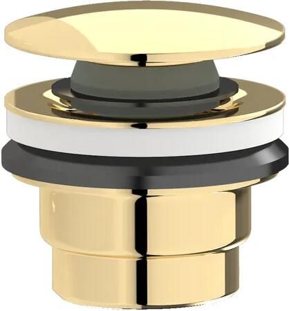 Plieger Romadesign afvoerplug m z overloop 2 in 11 1 4max. 70mm kom inclusief bladgoud KRC16617IIPG