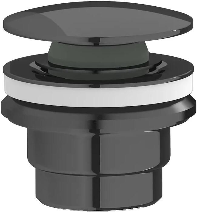 Plieger Roma 2 in 1 design afvoerplug zwart chroom