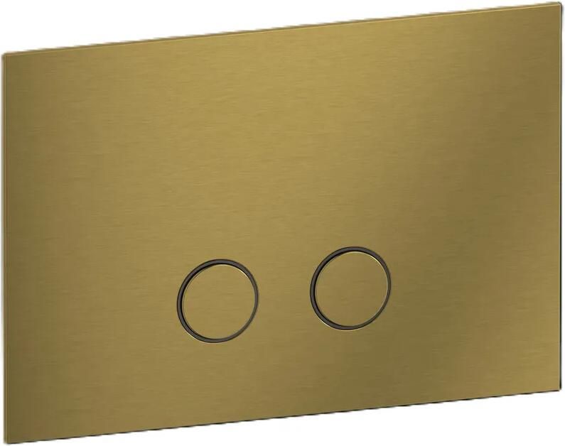 Plieger Roma bedieningspaneel voor UP320 messing geborsteld