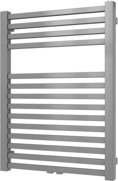 Plieger Roma M designradiator horizontaal middenaansluiting 805x600mm 458W zilver metallic 7250674 - Foto 2
