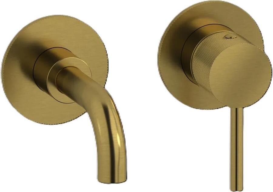 Plieger Roma inbouw fonteinkraan messing geborsteld