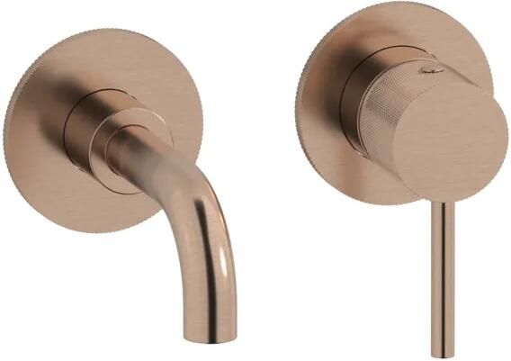 Plieger Roma inbouw fonteinkraan rosé goud geborsteld