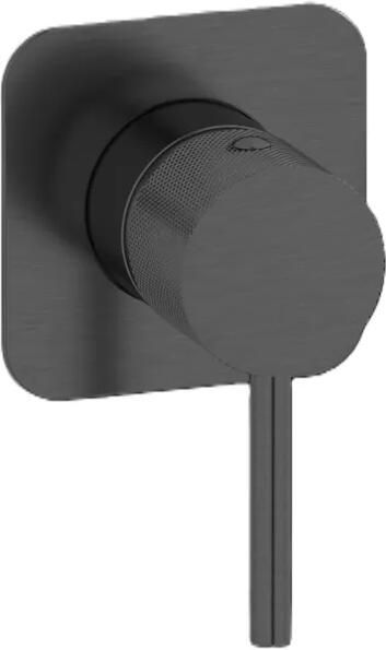 Plieger Roma stopkraan zwart chroom geborsteld