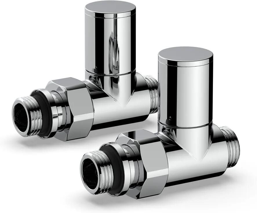 Plieger Aansluitset Zijaansluiting Radiator Valvola Recht Chroom