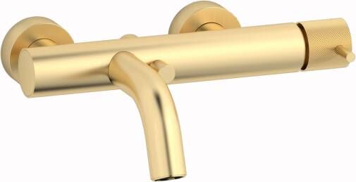 Plieger Roma badkraan met omstel en koppelingen HOH=15cm geborsteld goud ID250 BRUSHED GOLD