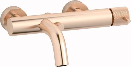 Plieger Roma badkraan met omstel en koppelingen HOH=15cm gebosteld rose goud ID250 BRUSHED ROSE