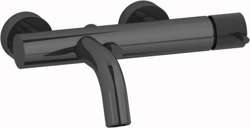 Plieger Roma badkraan met omstel en koppelingen HOH=15cm zwart chroom ID250 BLACK CHROME - Foto 2